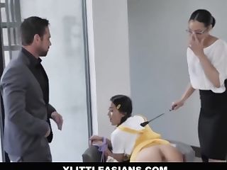 Asian Teenage Got Caught And Is Now Getting Fu With Elle Voneva